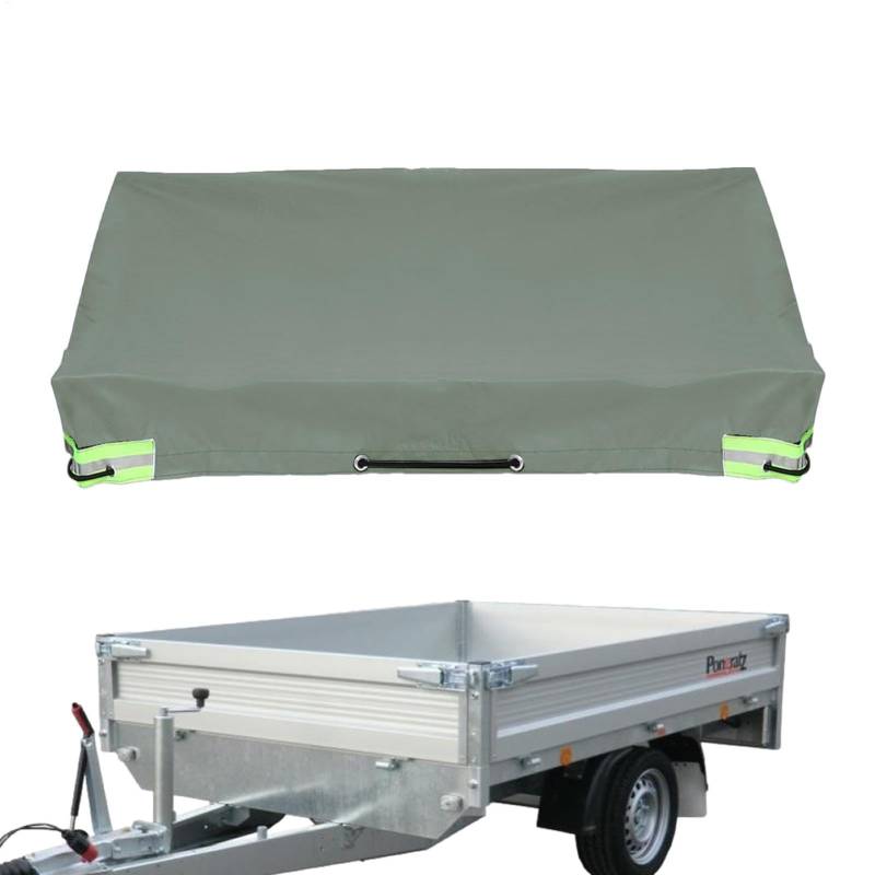 RV Camping Tarpaulin - wasserdichte Anhängerabdeckung, UV -resistente Fahrzeugabdeckung | Frost -Proof Trailer -Anhängerabdeckung, Schutzstarke für Fahrzeuge im Freien, Abdeckung von Hochleistungswage von Generisch