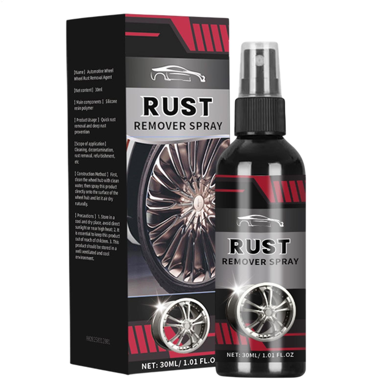 Reifenreiniger - Eisenrostentferner Für Automatische Details - Reifen Eisen -Fallout -Rost -Entfernerspray Für Die Renkung Für Die RV Für Fahrzeugmotorrad, 30 Ml von Generisch