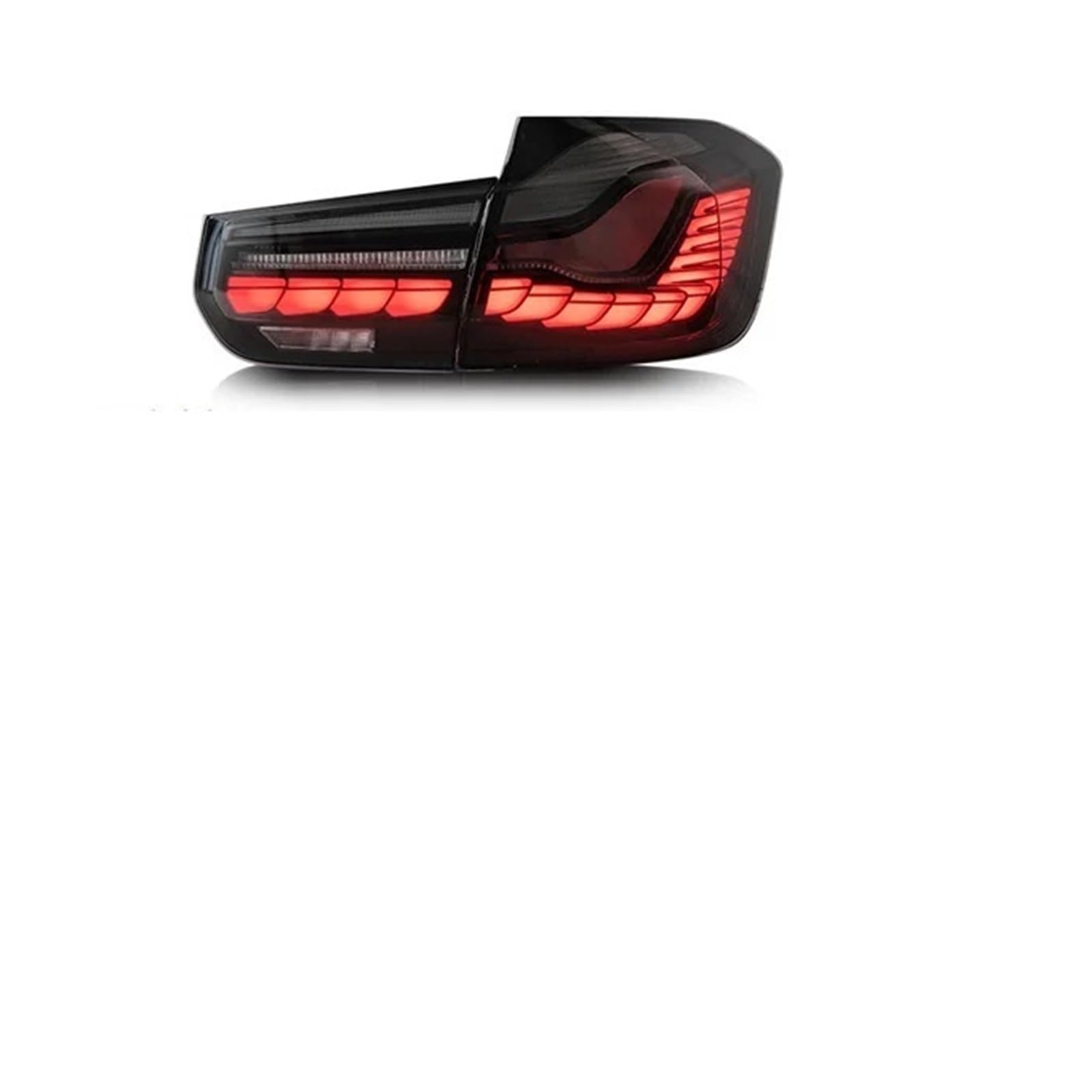 Rücklicht hinten Auto Zubehör Rücklicht Für BMW F30 F35 F80 2012-2018 Für Limousine DRL Nebel Hinten Anhänger lampen drehen Für Signal Voiture Für Stecker(1SET SMOKED) von Generisch