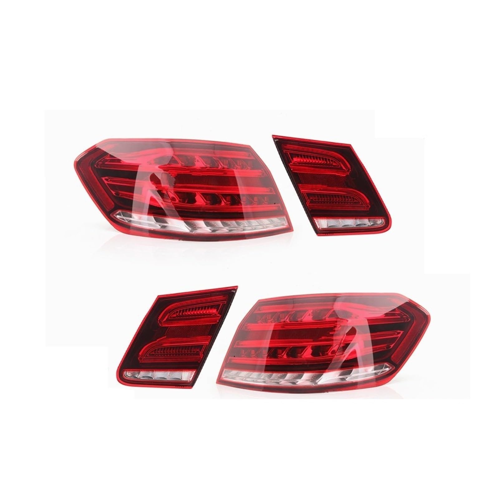 Rücklichter, Autorücklichter Für Mercedes Für Benz E Klasse W212 2009 2010 2011 2012 2013 Auto Hinten Rücklicht Hinten Blinker Für Signal Licht Stopp bremse Auto Zubehör(4 PCS) von Generisch