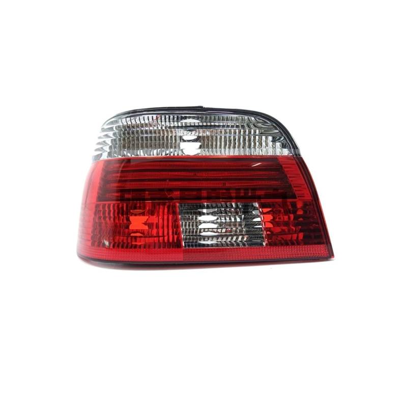 Rücklichtglas Auto Rücklicht Heckstoßstange Service Bremse Blinker Für Signal Rückfahr Rücklicht Montage Für BMW 5 Series E39 1998-2003(Red-White Left) von Generisch