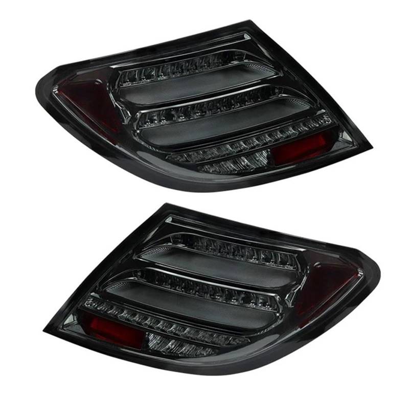 Rücklichtglas Für Mercedes Für Benz W204 C300 C250 2007-2014 Auto Hinten Schwanz Licht Nebel Läuft Lampe Drehen Für Signal Licht stop Bremse(Schwarz) von Generisch