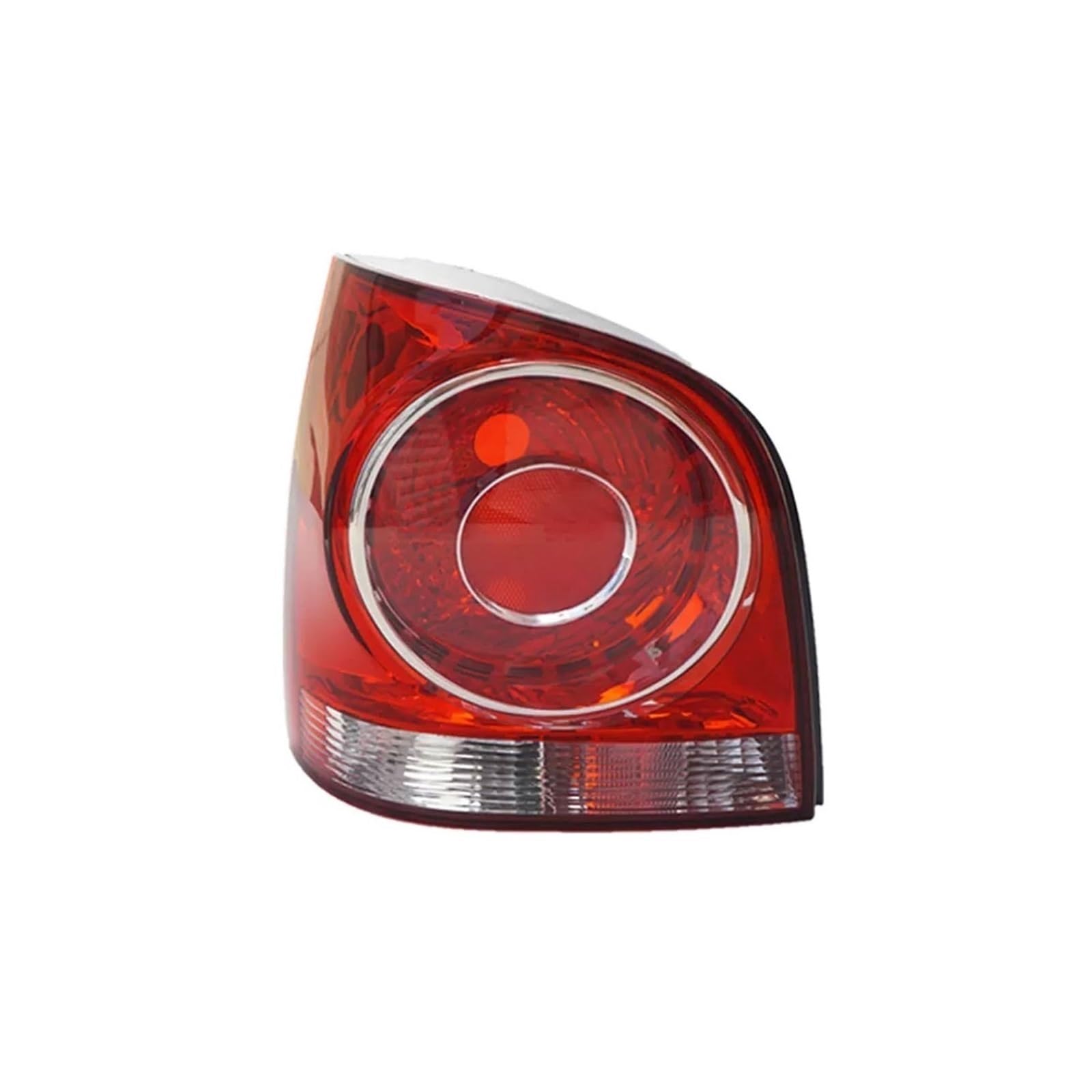 Rücklichtglas Für VW Für POLO 2006 2007-2010 Hinten Schwanz Licht Lampe Gehäuse Ohne Leuchtmittel Warnung Stoßstange Licht Auto Zubehör(Red Left) von Generisch