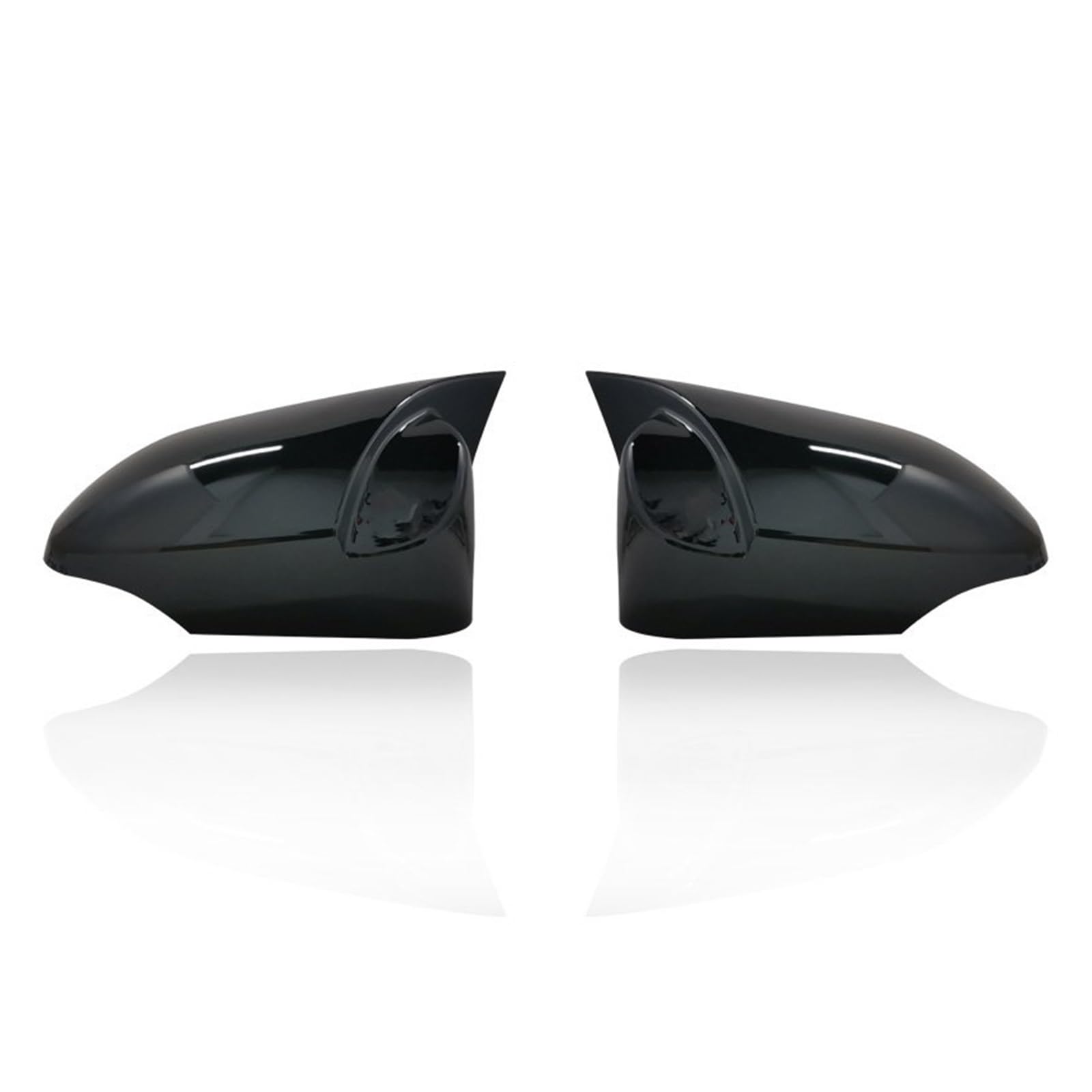 Rückspiegelabdeckung Für Toyota Für Yaris 2012-2019 Rückspiegel Abdeckung Flügel Tür Seite Spiegel Shell Cap Gehäuse Auto-Außenspiegel-Abdeckkappen(2PCS Black) von Generisch