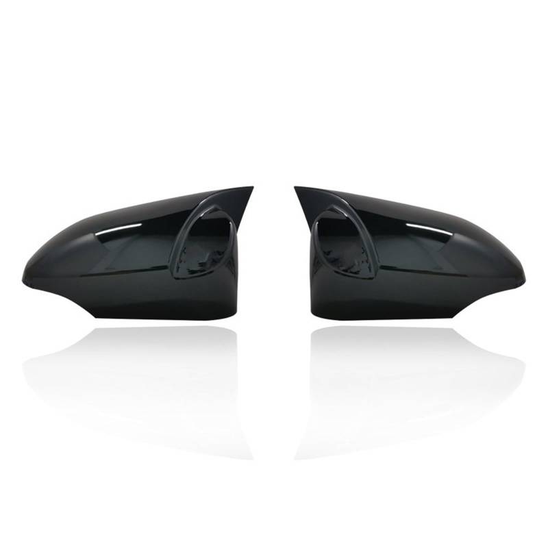 Rückspiegelabdeckung Für Toyota Für Yaris 2012-2019 Rückspiegel Abdeckung Flügel Tür Seite Spiegel Shell Cap Gehäuse Auto-Außenspiegel-Abdeckkappen(2PCS Black) von Generisch