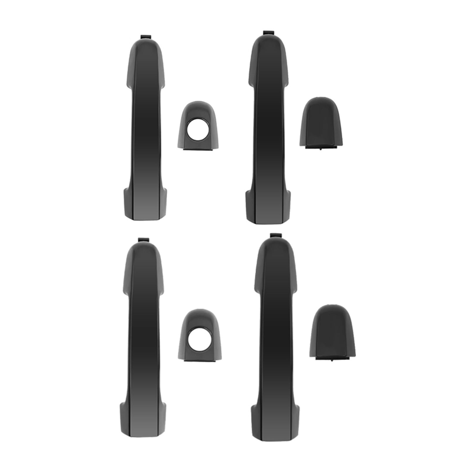 Rückspiegelschale Für HYUNDAI I20 2007-2014 Vorne Hinten Auto Außentür Griff Auto Tür Griff 82651-1J000 Rückspiegel-Abdeckkappe(4pcs one set) von Generisch