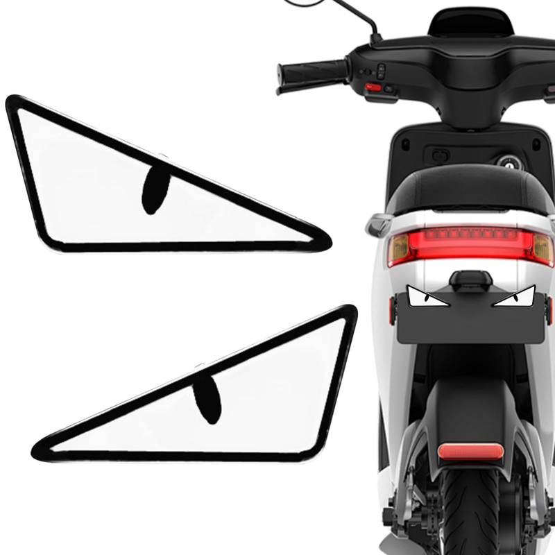 Scheinwerfer für Motorrad, 12 V LED-Augen, dekoratives Licht – Augen-Motorrad-Scheinwerfer, Auto-Emblem-Frontgrill-Licht für die meisten Auto-Front-Mittelgitter von Generisch