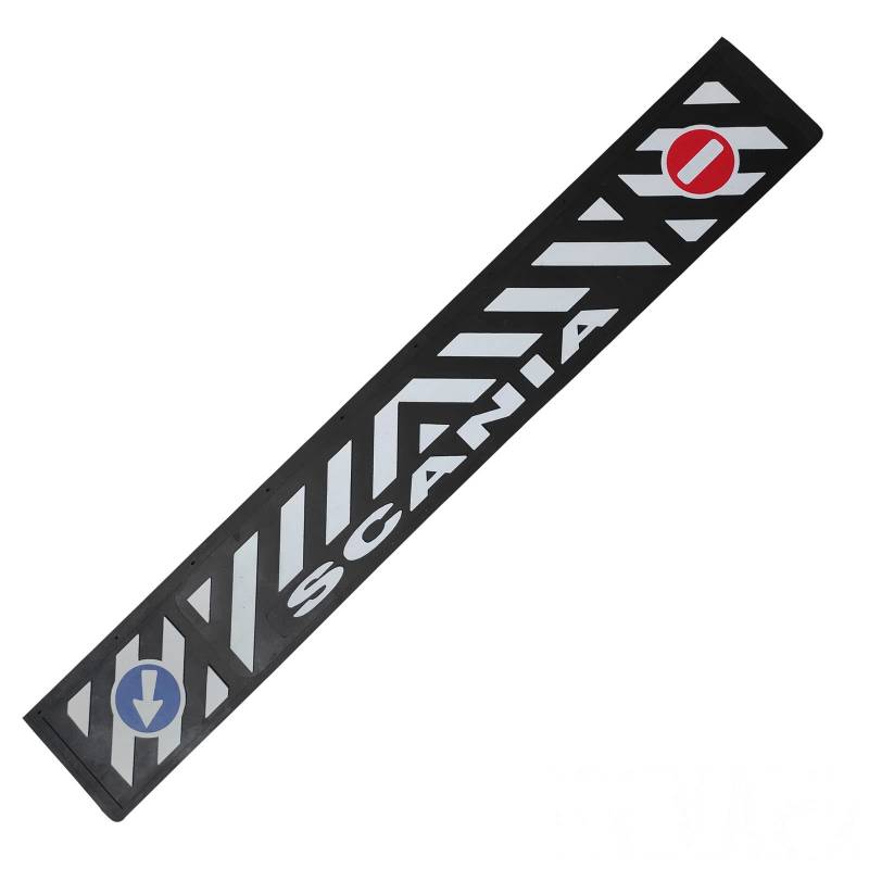 Schmutzfänger Heckschürze Spritzlappen für Scania LKW 240x35 cm Hartgummi, schwarz mit Aufdruck von Generisch