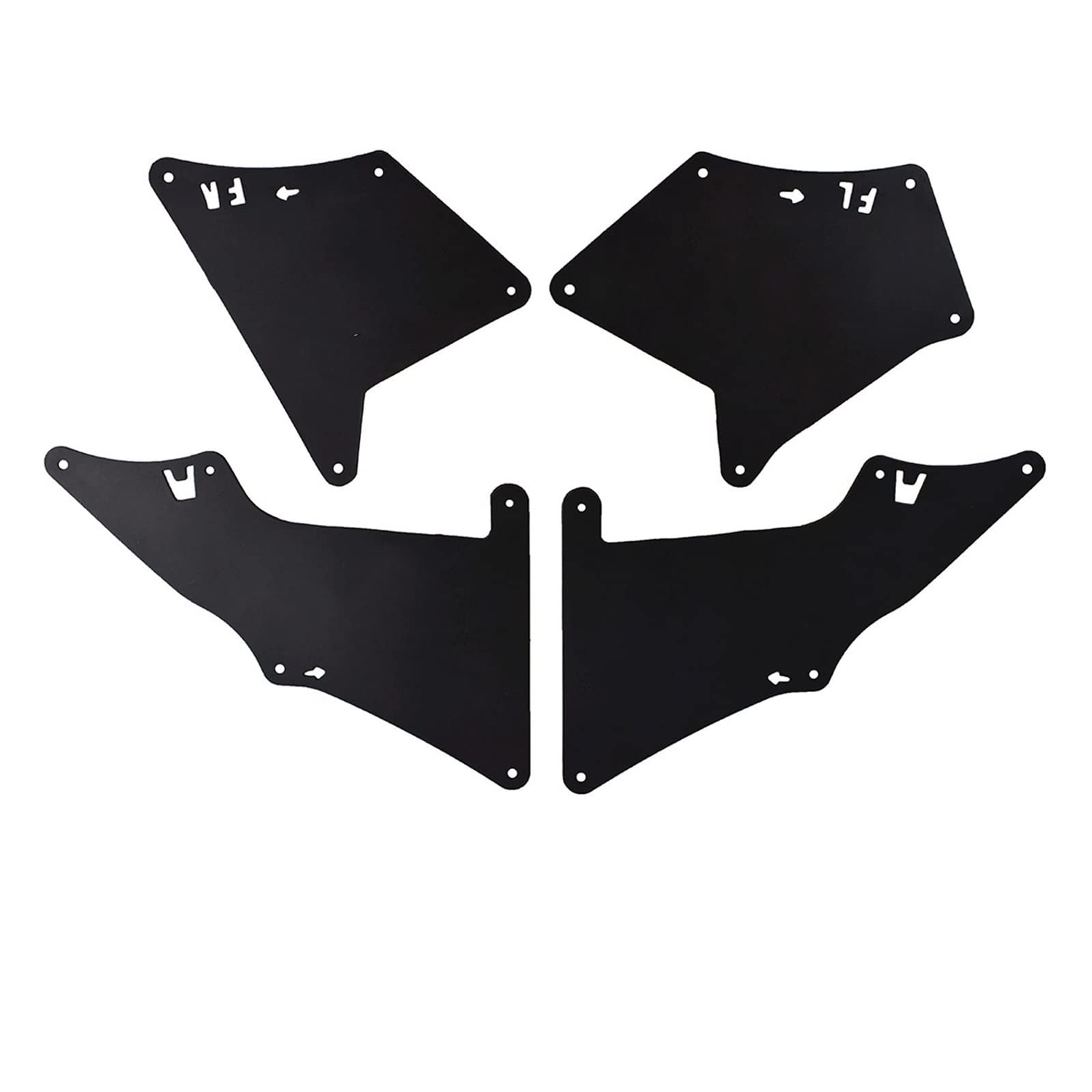 Schmutzfänger-Spritzschutz-Set Für Toyota für 4Runner 2003 2017 2018 2019 2020 Schmutzfänger Spritzschutz Schmutzfänger Schmutzfänger Liner Schild Schürze Dichtung Karosserie-Styling-Zubehör von Generisch