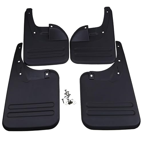 Schmutzfänger in Carbonfaser-Optik Für Toyota für Hilux für Vigo 2006-2014 2WD Auto-Kotflügel für Kotflügel-Kit Rad-Schmutzfänger-Spritzschutz Autozubehör 4-tlg Gummi vorn/hinten von Generisch