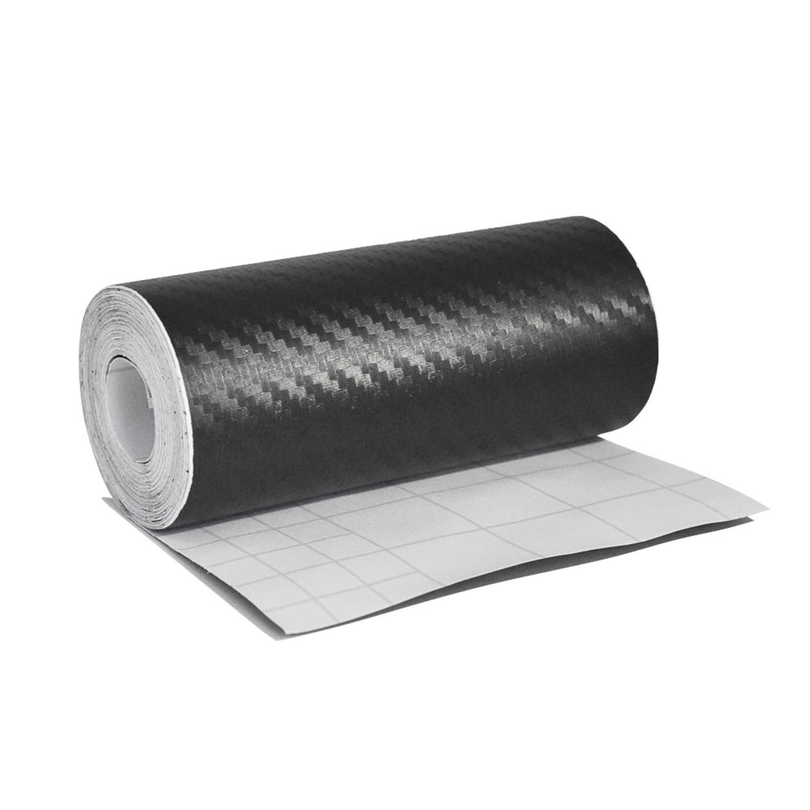 Schutzleiste für den Kofferraum-Stoßfänger 10/5M Carbon Fiber Auto Aufkleber DIY Paste Protector Streifen Auto Tür Sill Seite Spiegel Anti Scratch Band(Width 10cm,Length 1m) von Generisch