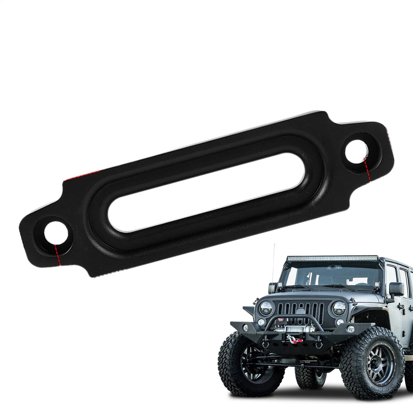 Seilkabel-Leithandbuch-Hawse Fairlead, Offroad-Fahrzeug Winch Seilkabelhandbuch, anodizierte Oberflächenfahrzeugausrüstung für ATVs, SUVs, die meisten Offroad-Fahrzeuge und Lastwagen von Generisch