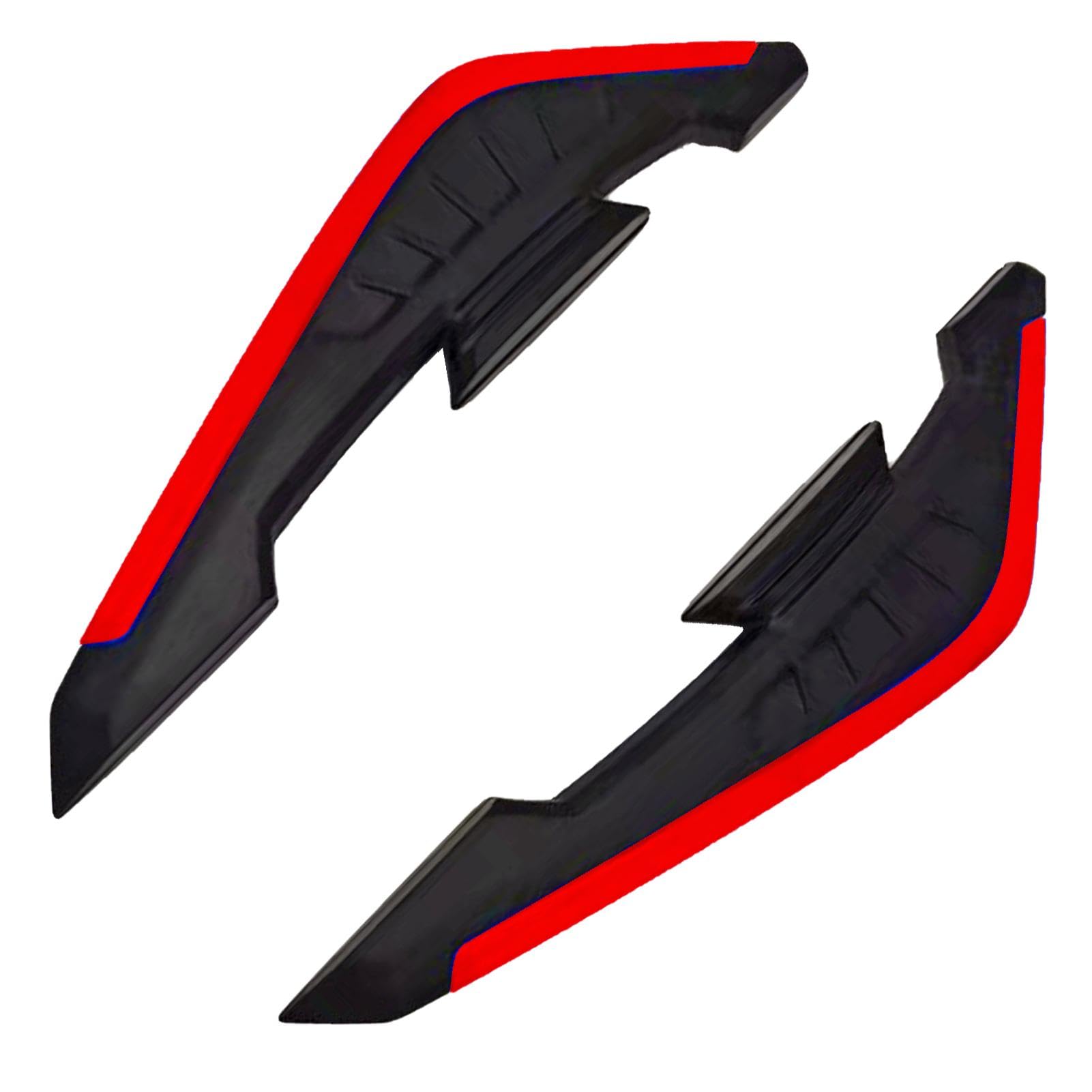 Seitenflügel für Motorräder,Motorrad-Winglets, Seitenspoiler, dekorativer dynamischer Flügel, Motorrad-Seitenspoiler, dynamische Flügelmotor-Frontverkleidung, aerodynamische Winglets von Generisch