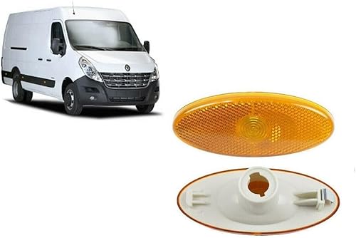 Seitenmarkierungsleuchte Bernstein für Renault Master MK3, Opel Movano B, Nissan NV400 (ab 2010) 261B00001R, 4419475, 2618000Q0A von Generisch