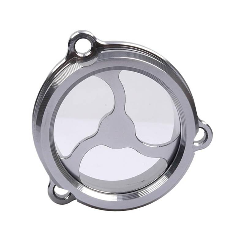 Seitenschutzabdeckung für Motorradmotoren Für Cfmoto CF NK250 250NK NK 250 NK SR250 250SR SR 250 SR Motorrad für Motoröl Transparente Abdeckkappe für Moto Teile Zubehör(Gray) von Generisch