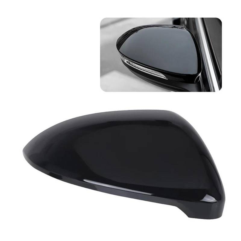 Seitenspiegelgehäuse Seitenspiegelabdeckkappe Für Golf 7 Für MK7 Für MK7.5 Für GTI R Für GTE Für GTD Für Touran 2013-2020 Glassy Black Mirror Box Rückspiegelgehäuse(1 pc Right) von Generisch