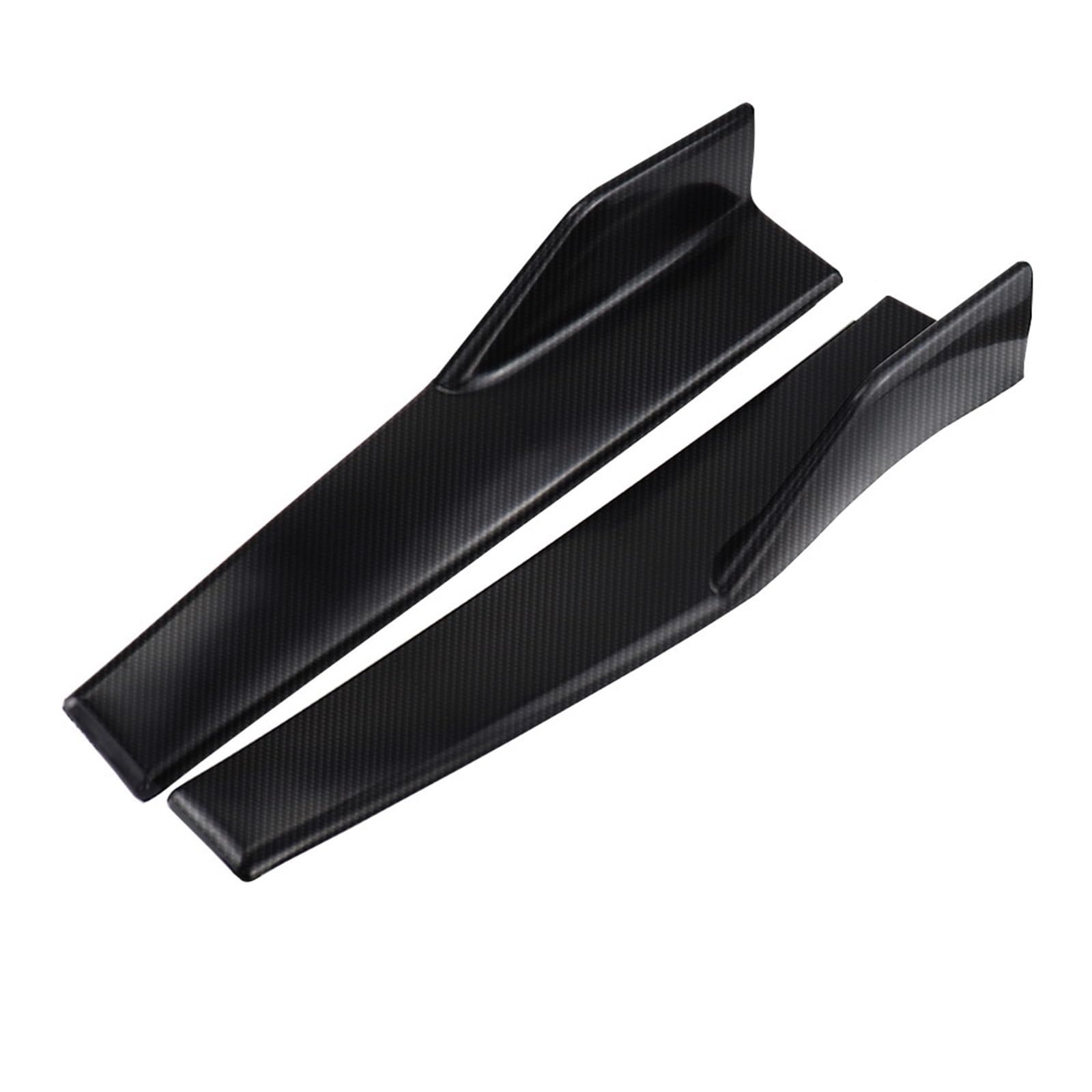 Seitenspoiler 2 Teile/Satz Auto Breite Karosserie Seitenschweller Splitter Kit Modifizierte Seitenschweller Rocker Anti-Scratch Winglet Flügel Stoßstange 45cm Autospoiler(45mm Carbon Fiber) von Generisch