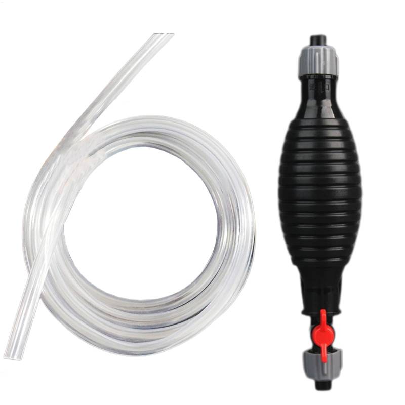 Siphon-Handpumpe, Siphonpumpe,Tragbares manuelles Handpumpen-Werkzeugset | Flüssigkeits-Siphon-Transferpumpe mit 3,28 Fuß langem PVC-Schlauch, robuste Siphon-Pumpe für Öl, Wasser, Flüssigkeit, Flüssig von Generisch