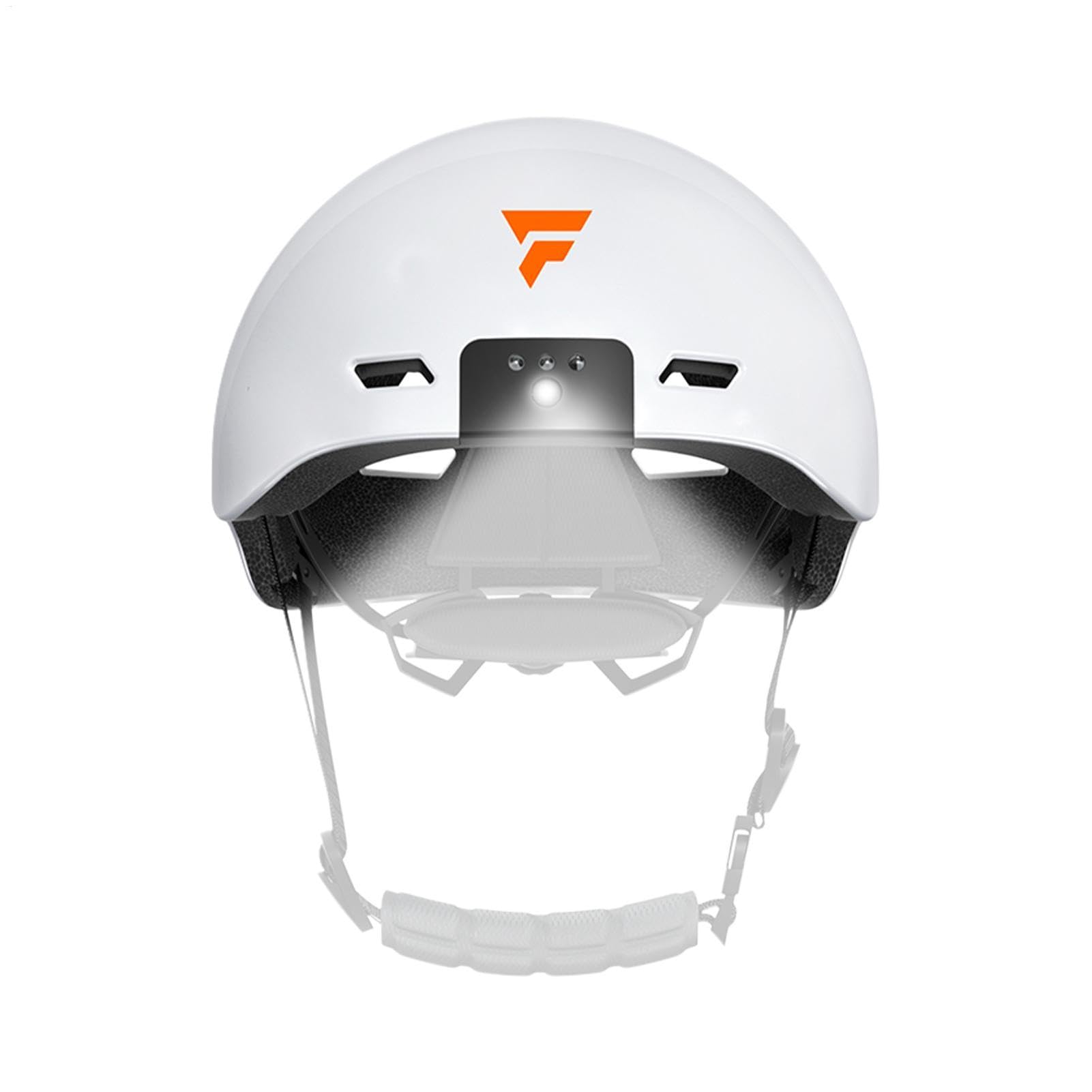 Smart Helme – Bequeme Motorradhelme mit Frontlichtern | Drei Lichtmodi Smart Helme mit Kamera | Fahrrad-Helme für nächtliches Radfahren von Generisch