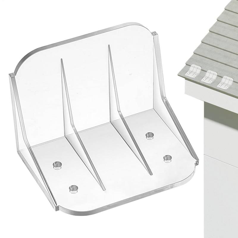 Snow Guards for Metal Roofs - Stable Roof Ice Guards with Screws, Snow Diverter for Metal Roofing, Gutter Guard to Prevent Snow and Ice Build-up Metal Roof Snow Guards - Snow and Ice Stopper von Generisch