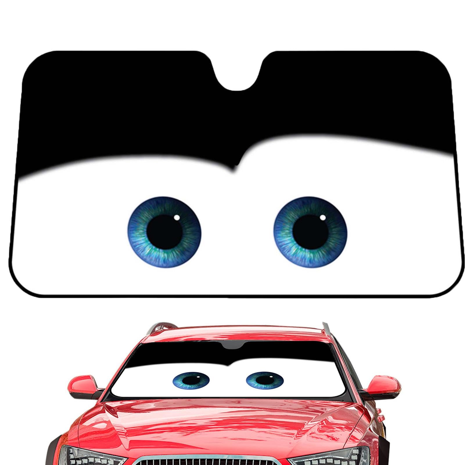 Sonnenschutz Auto Frontscheibe, Auto Sonnenschutz Frontscheibe, Windschutzscheibe Sonnenschutz, Sonnenschutz Auto Frontscheibe Innen, Cartoon Car Visor 130 * 70 Car Solar Protection Foils Car von Generisch