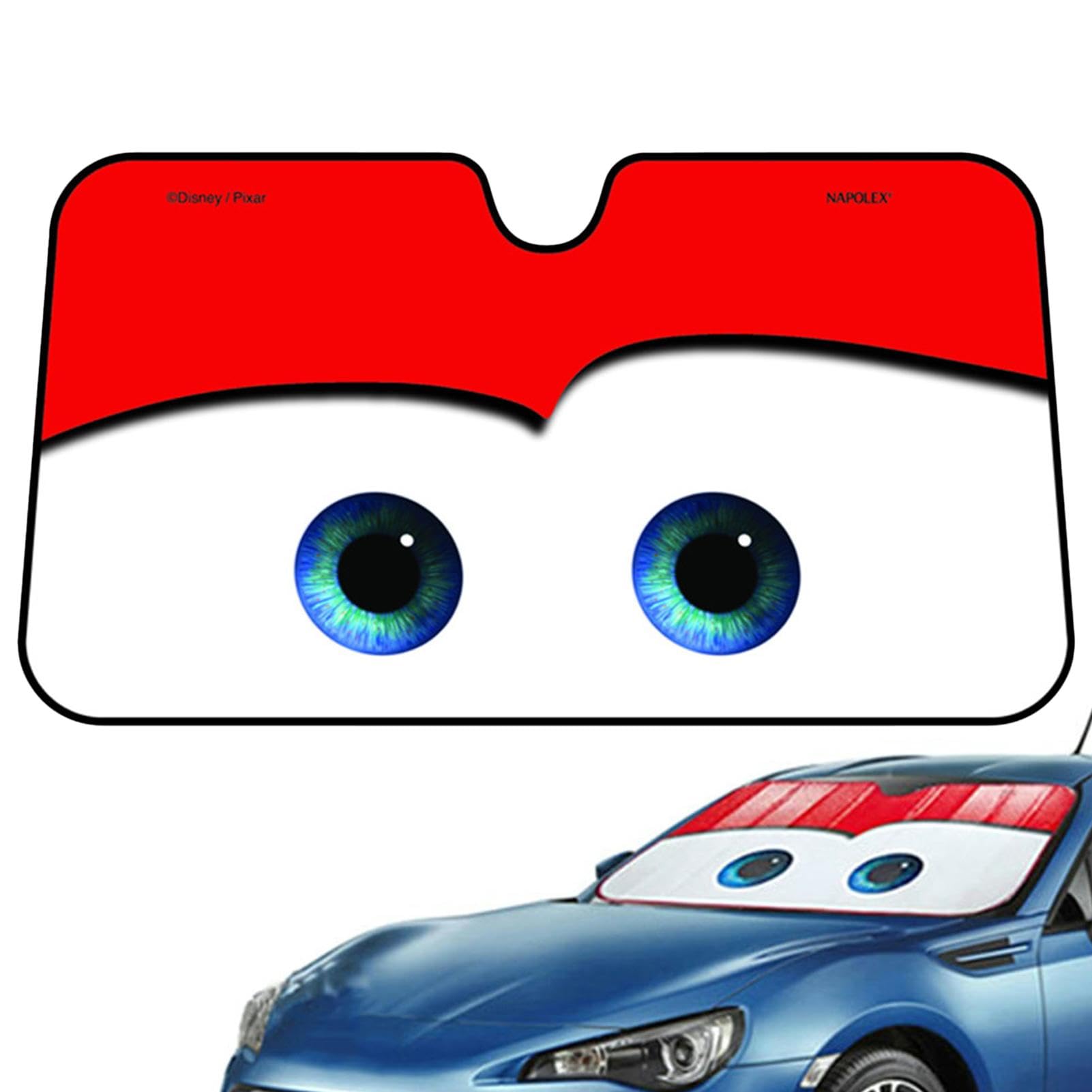 Sonnenschutz Auto Frontscheibe, Cartoon Augen Auto Sonnenblende, Windschutzscheibe Sonnenschutz 130 X 70 cm Auto-Sonnenschutz Auto-Frontsonnenblende Visier Für Kühlung Autos von Generisch