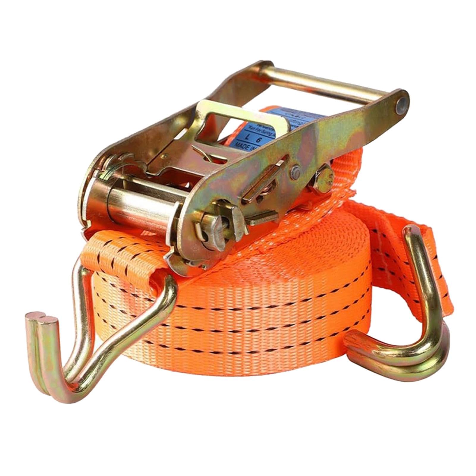 Spanngurte Ratsche, Cargo Straps Ratsche mit J-Haken, verstellbarer Spanngurt mit Gurtspanner für Van, Anhänger, Fracht, Motorrad, Ladungssicherung von Generisch