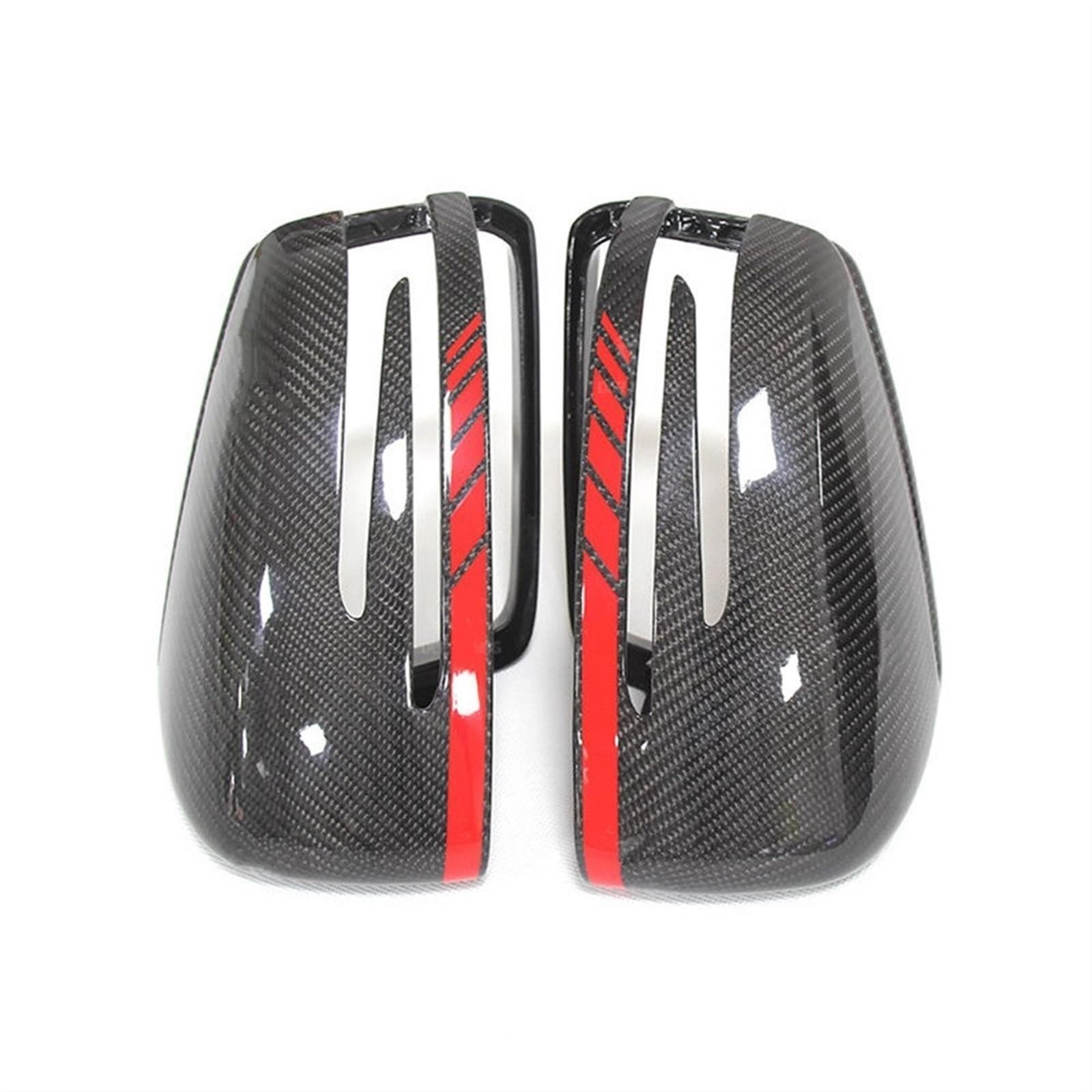 Spiegelabdeckkappe Für Mercedes Für AC CLS E CLA Klasse W204 W207 W212 W176 W218 W221 Carbon Fiber Spiegel Abdeckung Carbon Spiegel Carbon Kappen(4) von Generisch