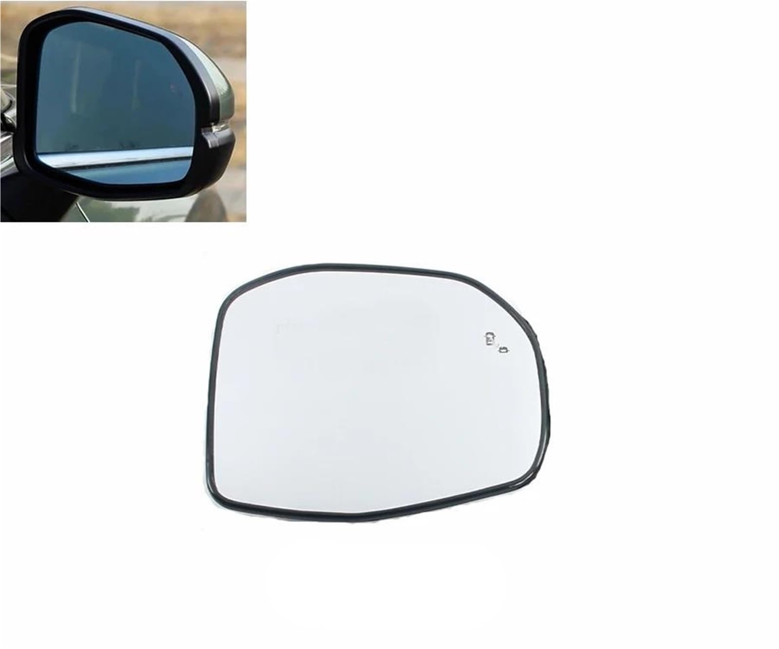 Spiegelglas Heizbar Für CRV Für CR-V Breeze 2023 Ersatz Auto Seitenspiegel Linse Rückspiegel reflektierende Linsen Glas mit Heizung Toter Winkel Außenspiegel Glas(rechts) von Generisch