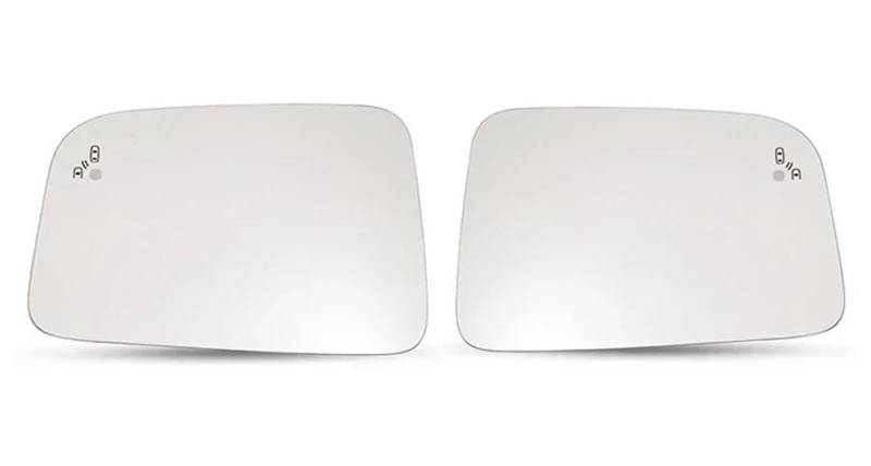 Spiegelglas Heizbar Für Ford Für Edge 2009-2014 Autozubehör Rückspiegelgläser Außenseite Reflektierende Glaslinse mit Heizung Toter Winkel Außenspiegel Glas(A Pair) von Generisch