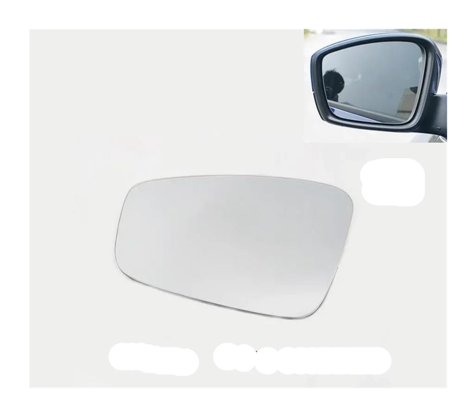 Spiegelglas Heizbar Für VW 2011-2013 Auto Rückspiegel Objektiv Tür Flügel Rückspiegel Weiß Glas 6RU857521F 6RU857522F Außenspiegel Glas(A Pair no Heating) von Generisch