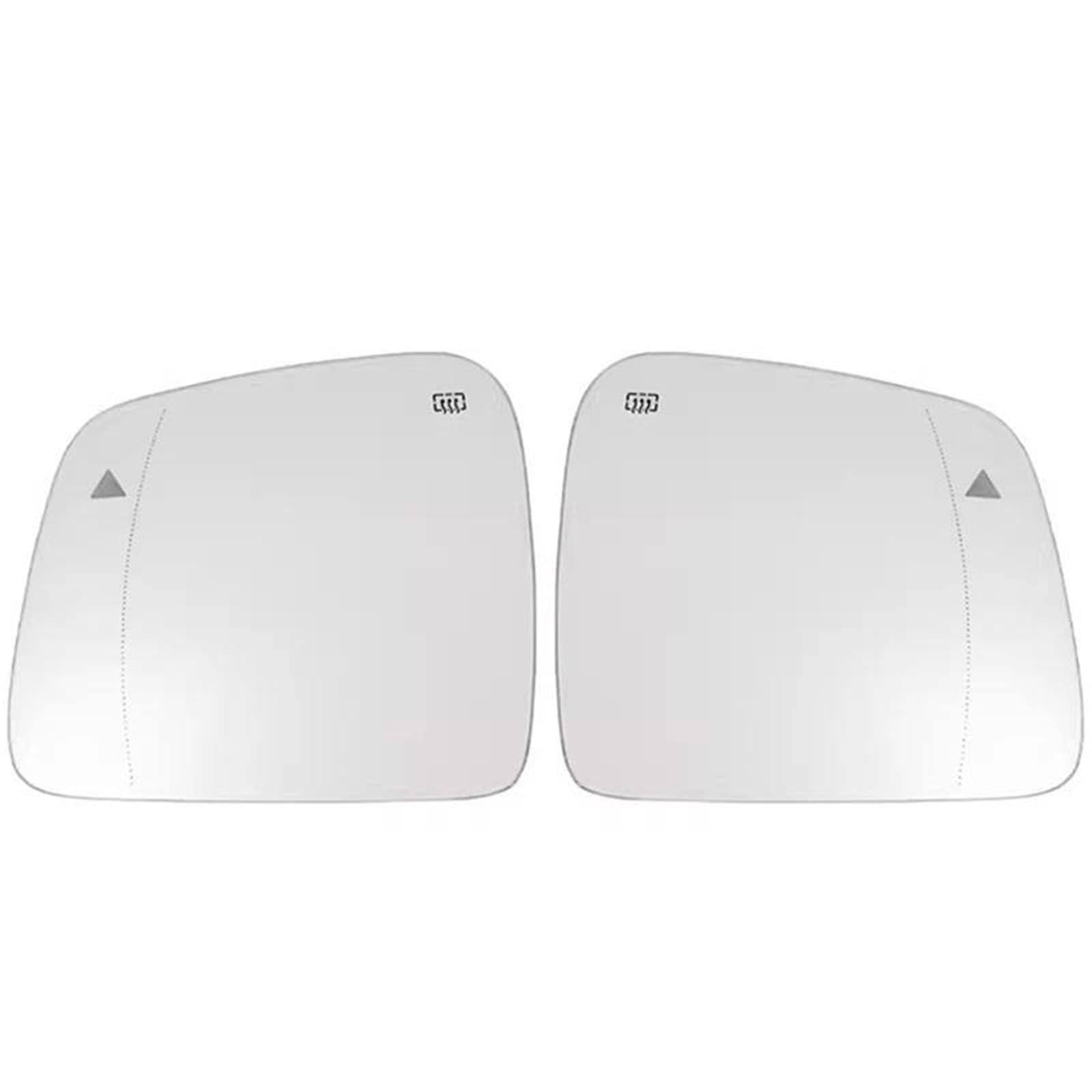 Spiegelglas Heizbar Rückspiegelabdeckung beheiztes Glas für Jeep für Grand für Cherokee 2011–2021 Außenspiegel Glas(1 Pair.) von Generisch