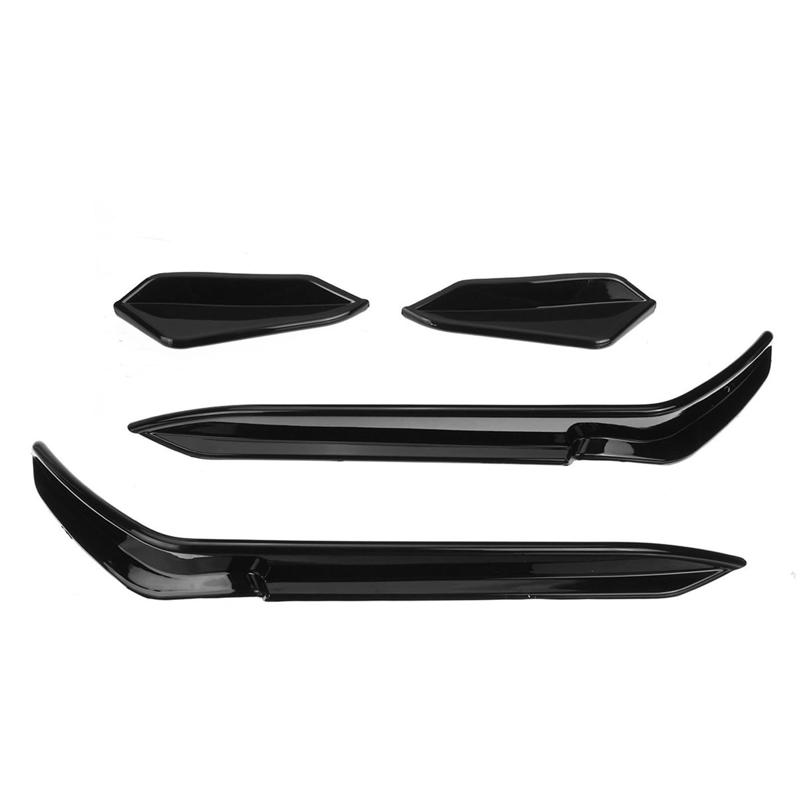 Spoiler Frontstoßstange Seiten-Canards Lippenspoiler Splitter Verkleidung für Volkswagen für VW für Golf MK7.5 MK8 für R-Line GTI GTD 2017-2022(Mk7 R Line Glossy) von Generisch