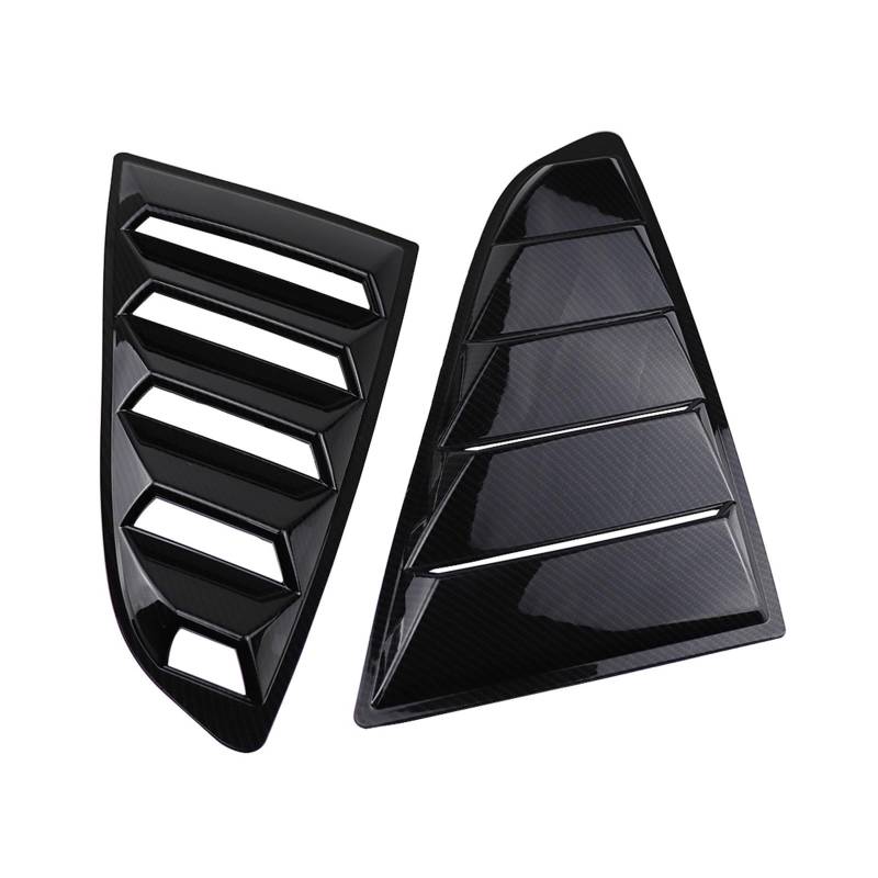 Spoiler Heckscheibenlamellen, Spoiler, Auto-Tuning-Panel, Seitenluft, Entlüftungsabdeckung für Ford, für Mustang, für Coupe 2015–2019 2020(Carbon Texture) von Generisch