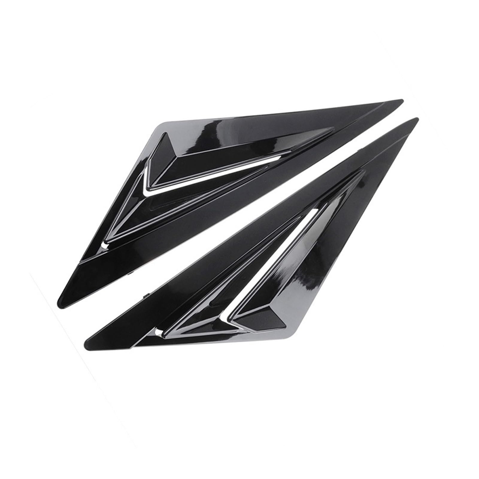 Spoiler Hinten Seite Fenster Lamellen Viertel Fenster Spoiler Panel für Hyundai für Elantra Avante CN7 2020 2021 Auto Zubehör(Black B) von Generisch