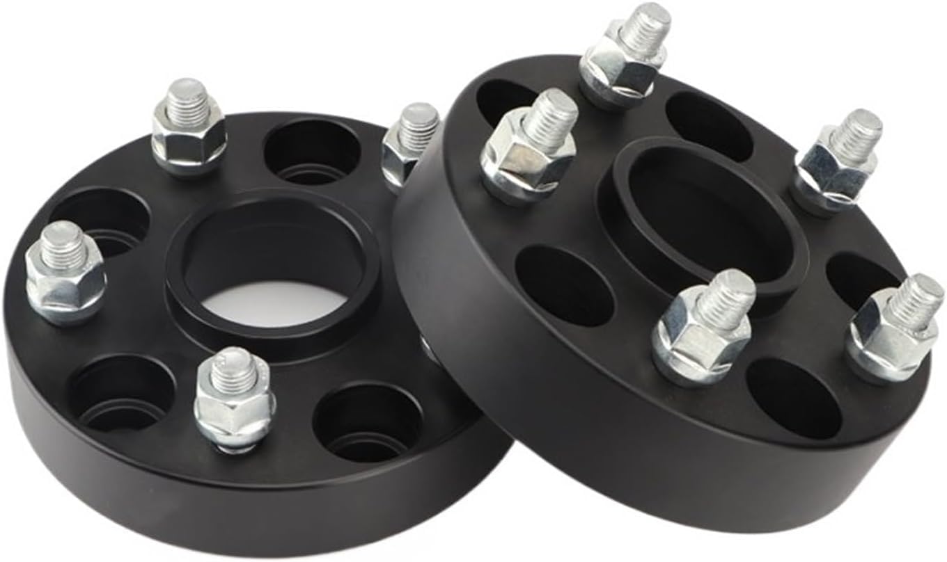 Spurverbreiterung 15/20/25/30mm PCD 5x 114,3 56,1mm Rad Spacer Adapter Für Subaru Für WRX S4 für Legacy Für Outback Für Levorg Für Legacy Für Forester(2pcs 30mm Black) von Generisch