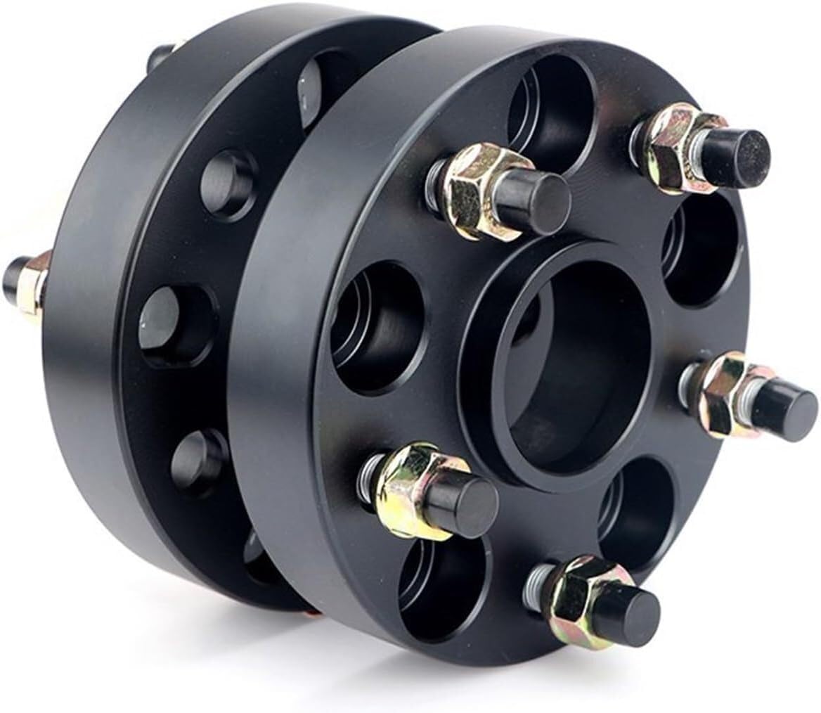 Spurverbreiterung 2 stück 15/20/25/30mm 5x10 0 56,1mm Spurverbreiterungen Adapter 5 Lug Für Toyota 86 Spurverbreiterungen(35mm Black Spacers) von Generisch