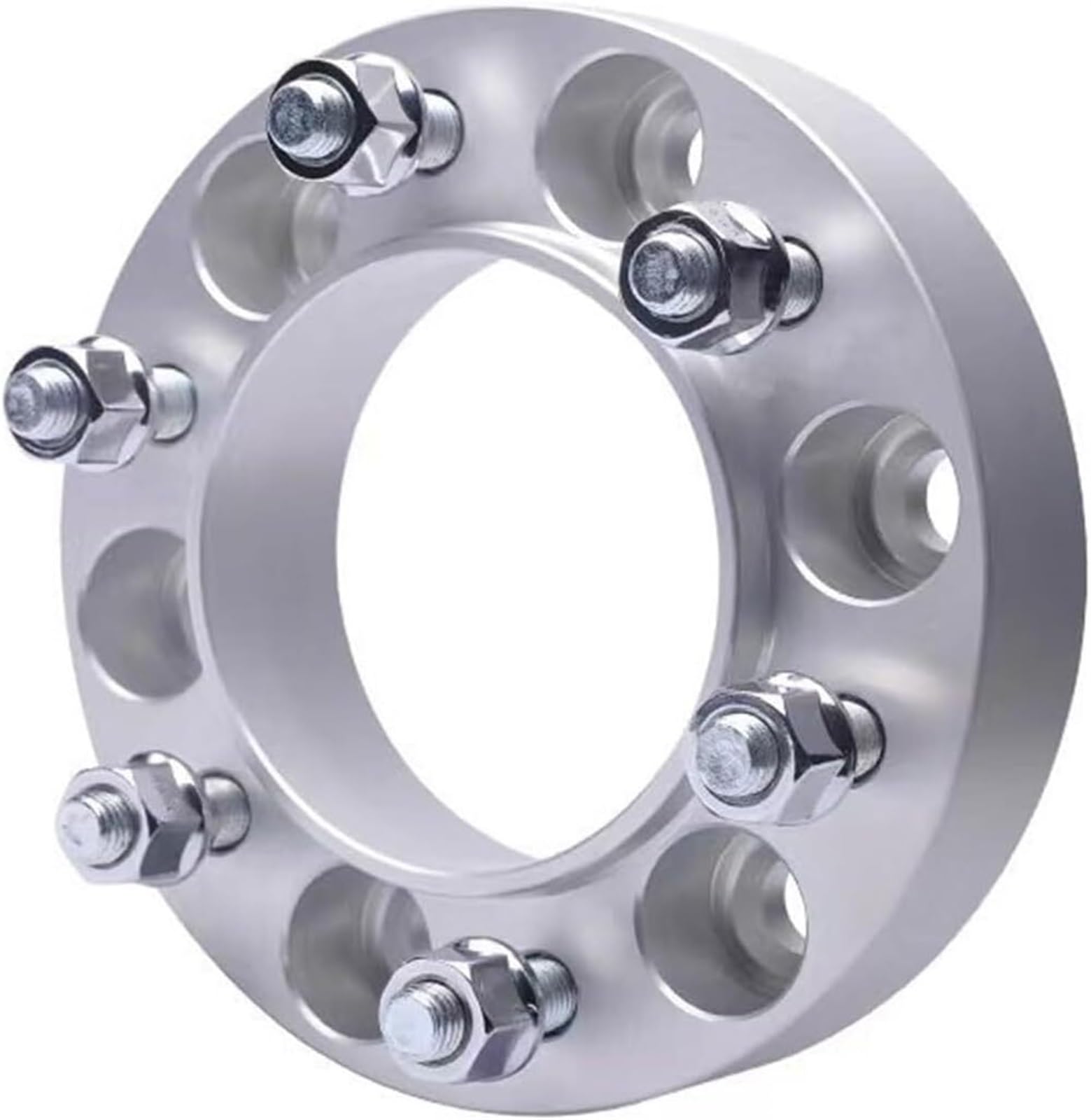 Spurverbreiterung 2 stück Spurverbreiterungen Adapter PCD 6x 114,3 CB 66,1mm Für Renault Für Alaskam Spurverbreiterungen(2silver Spacers 30mm) von Generisch