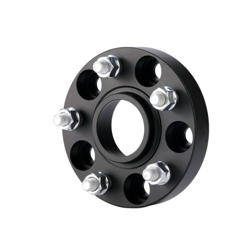 Spurverbreiterung Für Jaguar für XJ XF S-TYPE 1 Stück Rad Spacer Adapter PCD 5x108 CB 63,4 15mm 20mm 25mm(Athletic Black 25mm) von Generisch