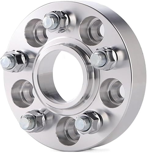 Spurverbreiterungen für PKW Für Alfa Für Romeo Für Stelvio Für Giulia 2 Stück (1 Paar) rad Spacer Adapter PCD 5x110 CB 65,1mm Spurverbreiterungen(Silver Spacer 30mm) von Generisch