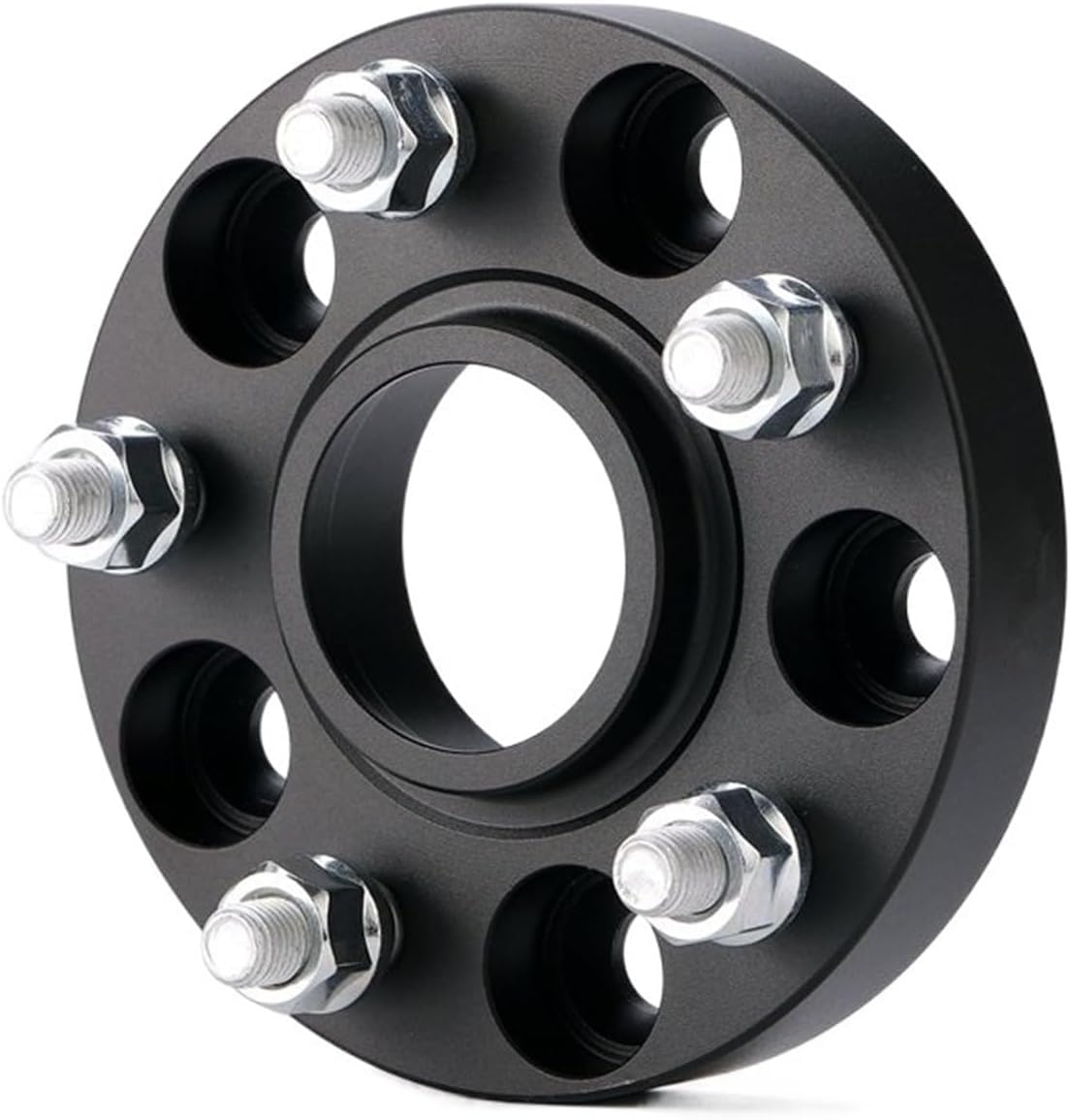 Spurverbreiterungen für PKW Spurverbreiterung Adapter PCD 5x105 CB 56,6mm Für Chevrolet Für Cruze Für Avco Für Bolzen 2 Stück (1 Paar) Spurverbreiterungen(Black Spacer 25mm) von Generisch