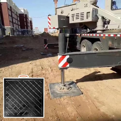 Stabilisierende Kranausleger-Pads, Wagenheber-Pads, Wagenheber-Nivellierpads für Kran/Wrecker/Abschleppwagen, wasserdichte Wohnmobil-Stabilisierungs-Ausleger-Pads, Nivelliermatte (30 x 30 x 4 cm) von Generisch