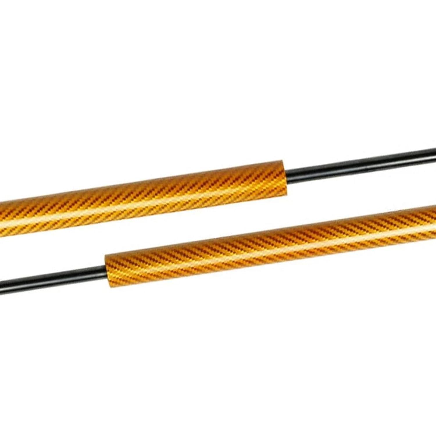 Stangen Heckklappendämpfer Für Ford Für Kuga Für Escape 2013-2018 Front Hood Bonnet Gas Struts Lift Unterstützung Federn Heckklappen-Kofferraum-Gasdruckfedern(Yellow carbon fiber) von Generisch