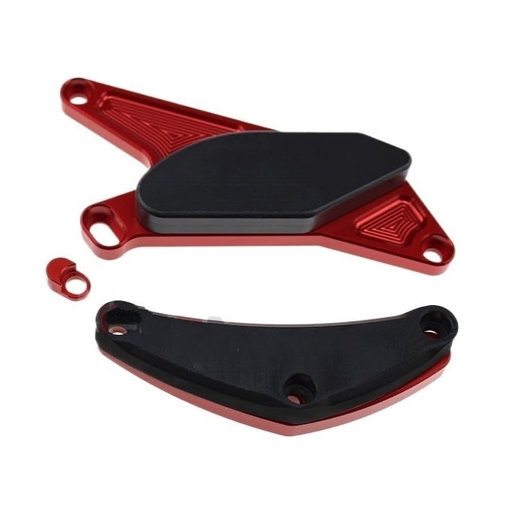 Statorabdeckung für Motorradmotoren Für Motor Fall Stator Kupplung Abdeckung Guards Crash Pad Rahmen Sliders Schutz Für Suzuki GSXR GSX-R 600 750 GSXR600 GSXR750 2006-2011(Rot) von Generisch