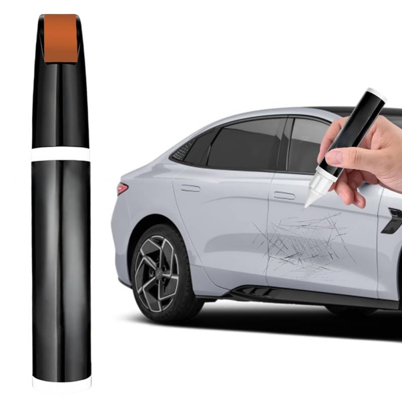 Stift zur Reparatur von Autokratzern, 2024 Neuestes 1 Stück Auto Lackstift Lackreparaturstift Auto Kratzerentferner Autolack Stift, Auto Lackstift für die Reparatur von Kratzern im Auto (Braun) von Generisch