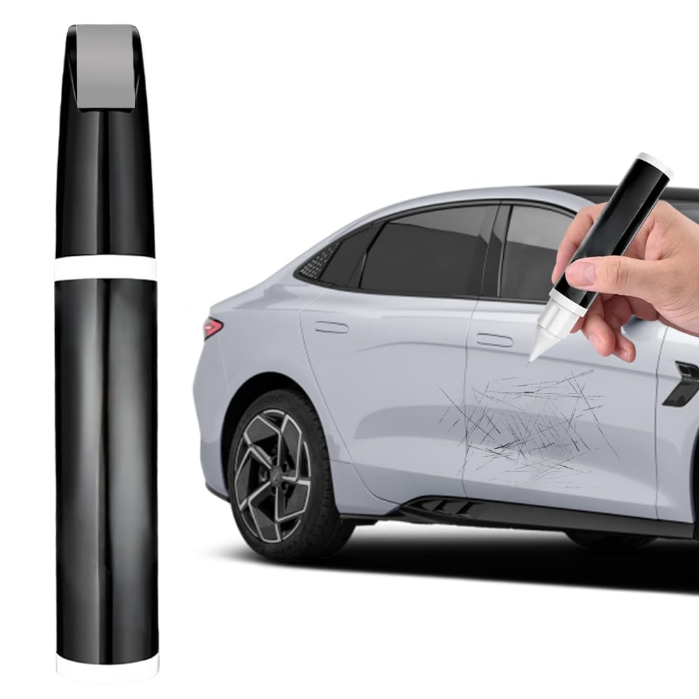 Stift zur Reparatur von Autokratzern, 2024 Neuestes 1 Stück Auto Lackstift Lackreparaturstift Auto Kratzerentferner Autolack Stift, Auto Lackstift für die Reparatur von Kratzern im Auto (Grau) von Generisch