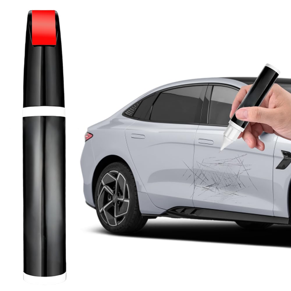 Stift zur Reparatur von Autokratzern, 2024 Neuestes 1 Stück Auto Lackstift Lackreparaturstift Auto Kratzerentferner Autolack Stift, Auto Lackstift für die Reparatur von Kratzern im Auto (Rot) von Generisch