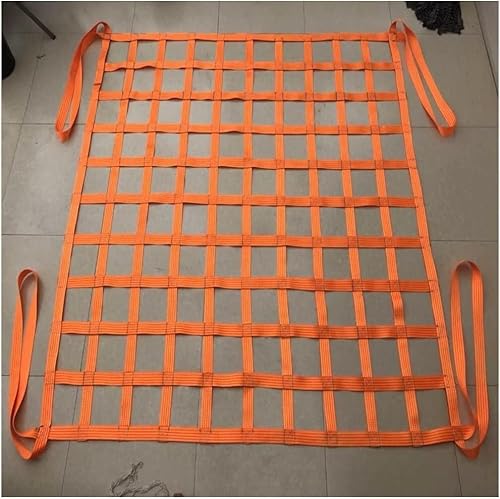 Strapazierfähiges, dehnbares, elastisches Ladungsnetz, Gartenkletternetz, flaches Nylon-Netz zur Sicherung der Fahrradladung (2 x 2 m/Netz/15 cm/Belastung 3t) von Generisch