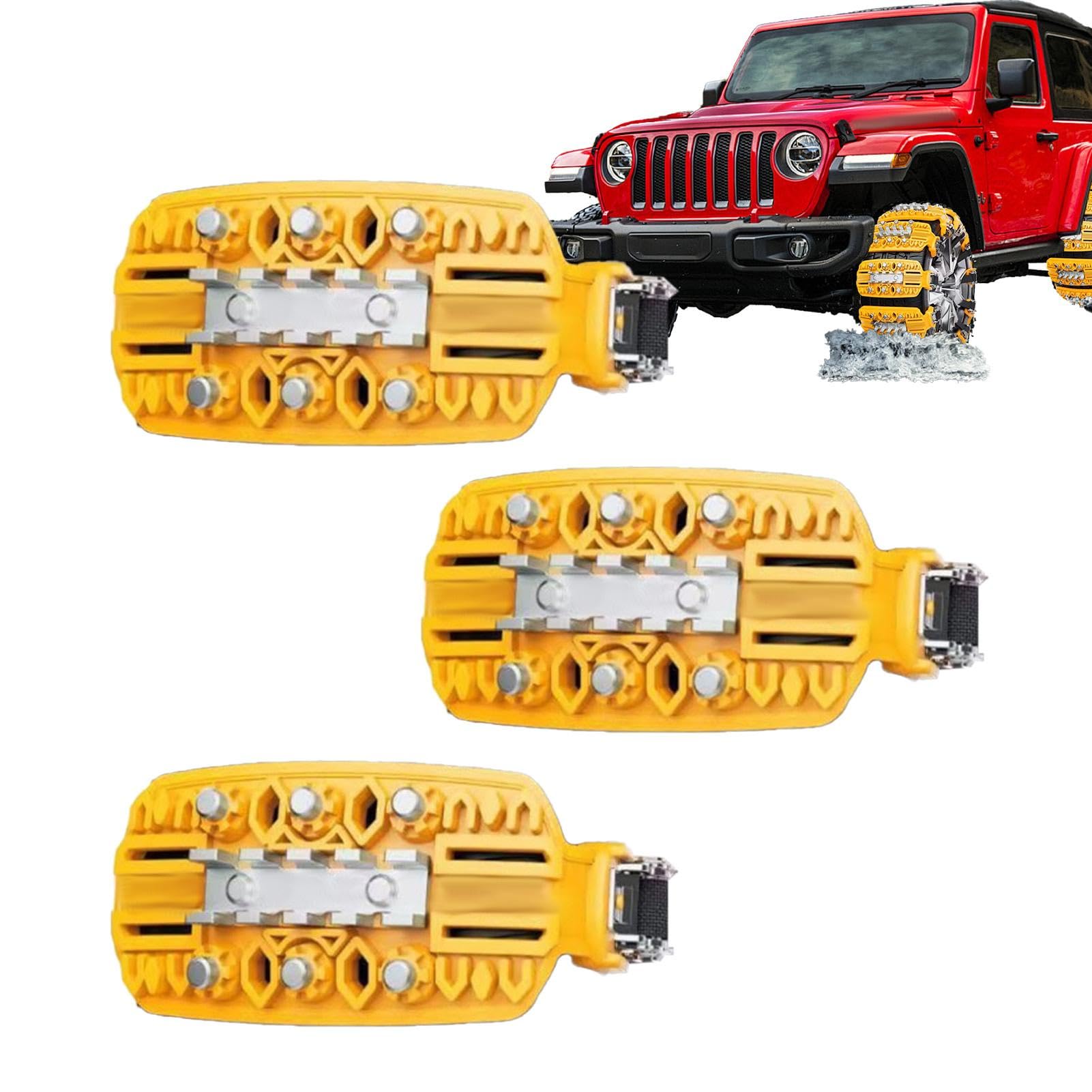 Suv Tire Chains | Winter Road Traction | Pickup Truck Chains | Anti-Slip Snow Chains, Making Them an Ideal Solution for Winter Driving or Rough Terrains, 60x37x10cm von Generisch