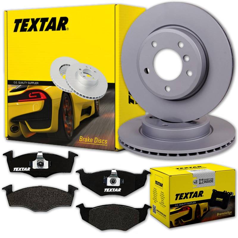 TEXTAR Bremsscheiben 239mm + Beläge vorne für Golf 3 + Polo 6KV + VENTO von Generisch